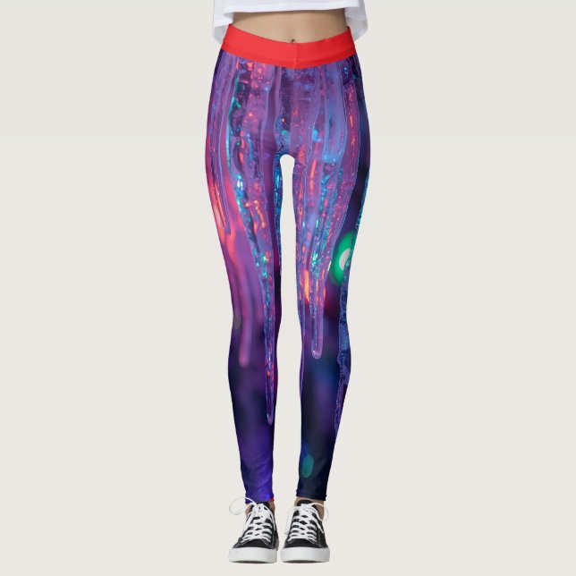 Frosted Lights Winter Icicle Leggings (Anverso)