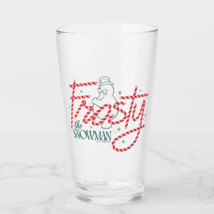 Frosty el logo de Snowman Candy Cane