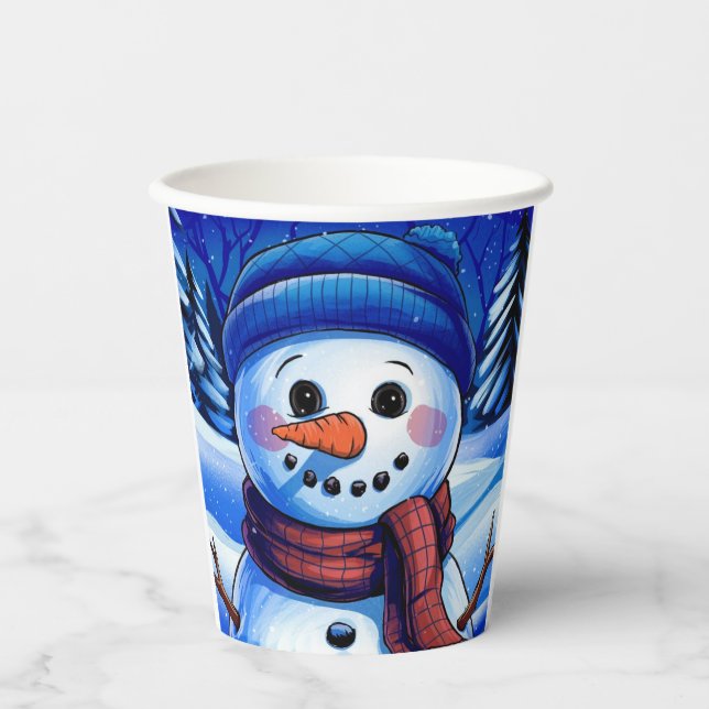 Frosty el vaso de papel de Snowman (Anverso)