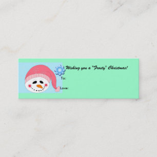 Frosty - etiqueta de regalo