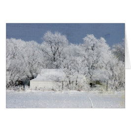 Frosty Iowa Farm Blank Toda La Ocasión