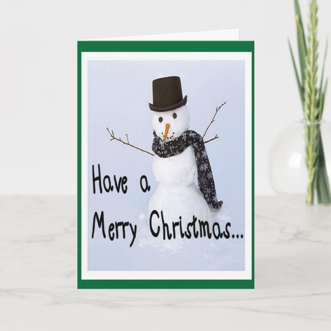 Frosty La Tarjeta De Navidades Humorísticos De Sno (Anverso)
