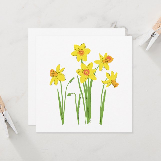 Frühlingsblumen, Narzisse. (Anverso/Reverso In Situ)