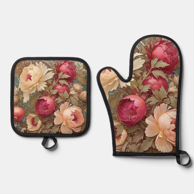 Fruit and Flowers Pot holder set (Anverso)
