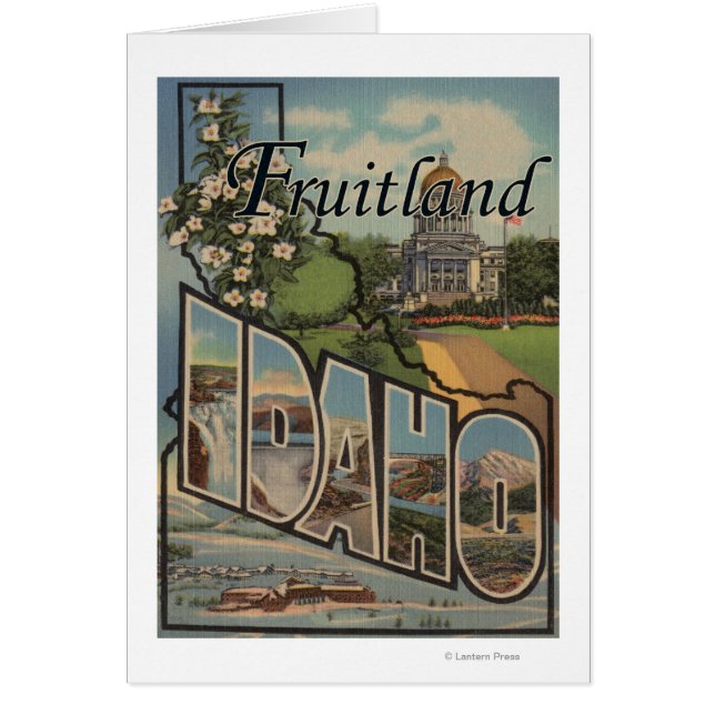 Fruitland, Idaho - Escenas de letras grandes (Frente)