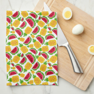 Fruity Pixels Estilo Kitchen Toalla de los años 80