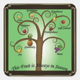 Fruta cristiana del Pegatina espiritual