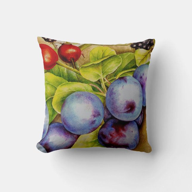 Fruta de la almohada cuadrada de arte fino de Hedg (Anverso)