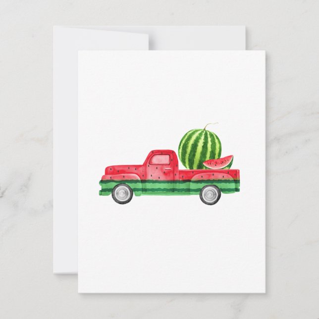 Fruta de la sandía sin semillas (Anverso)