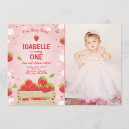 Fruta de verano de la invitación al primer cumplea