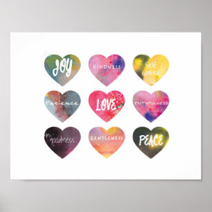 Fruta del arte de la pared del poster de la