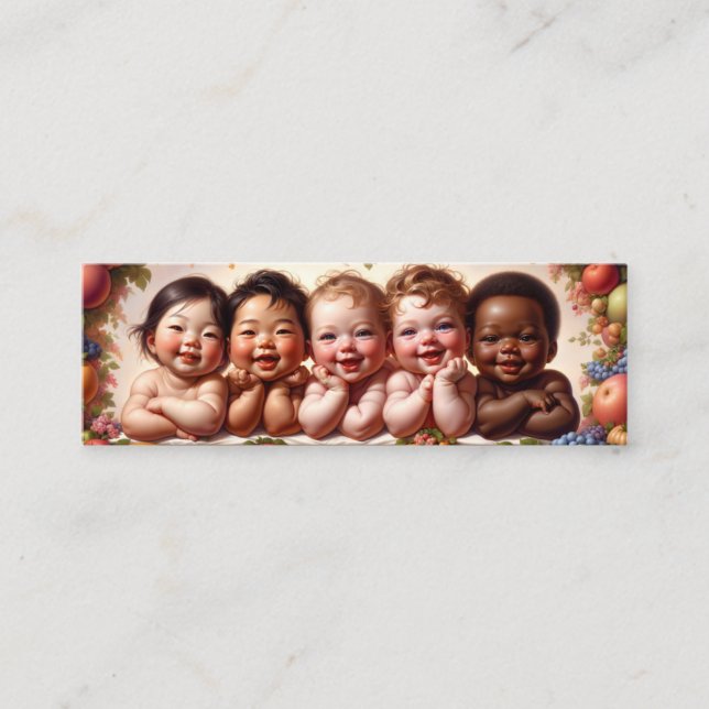 Fruta del útero - Salmo 127:3 Tarjetas KJV Mini Bo (Anverso)