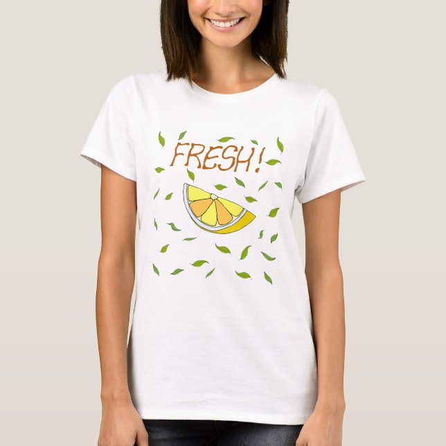 Fruta es verano Minimalista Camiseta Monada (Anverso)