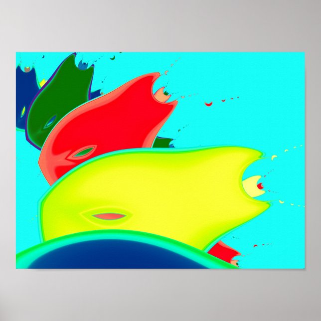 Fruta extraña arte fractal fino (Frente)