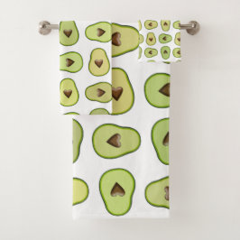 Fruta Saludable Corazón Aguacate Patrón Divertido