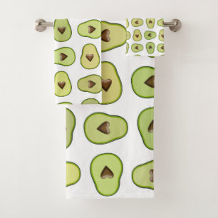 Fruta Saludable Corazón Aguacate Patrón Divertido