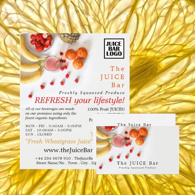 Fruta tropical, publicidad de barra de zumo (Subido por el creador)