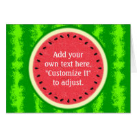 Fruta veraniega de trozo de sandía personalizada