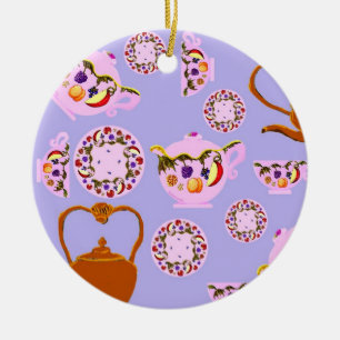 Fruta Y Deja El Ornamento Del Té