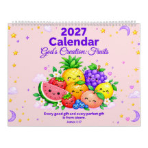 Frutas de la Creación de Dios Calendario Cristiano