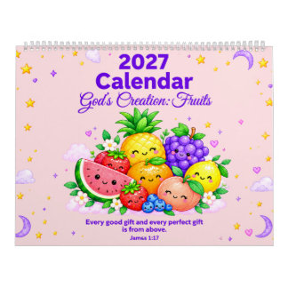 Frutas de la Creación de Dios Calendario Cristiano