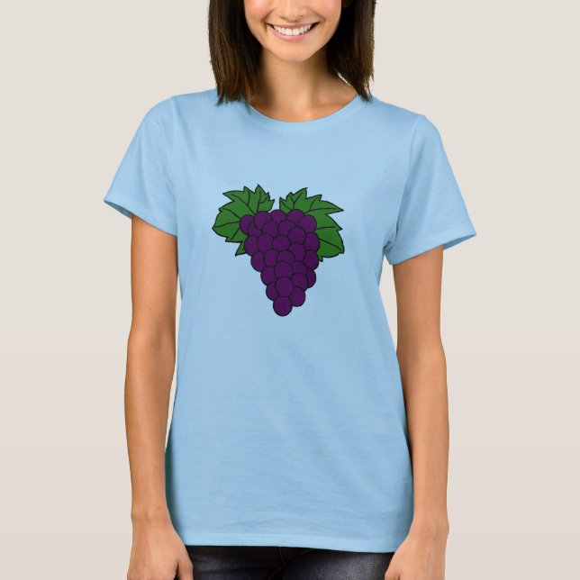 Frutas de la uva de la camiseta del alcohol (Anverso)