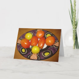 Frutas de otoño - Tarjeta de felicitación doblada