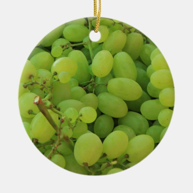 Frutas en un mercado provenzal adorno navideño (Frente)