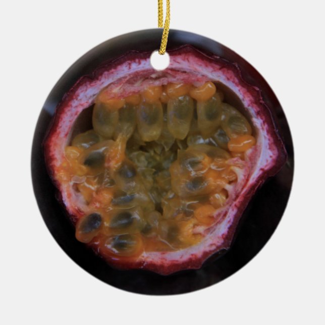 Frutas en un mercado provenzal adorno navideño (Frente)