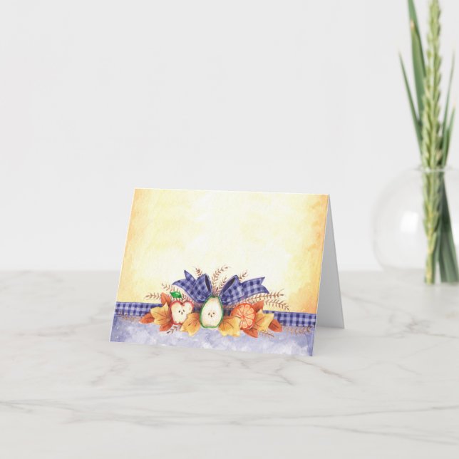 Frutas otoñales - Tarjeta de nota (Anverso)