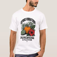 Frutas tropicales vibrantes Camiseta básica mascul