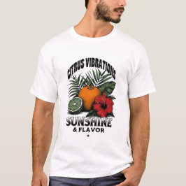 Frutas tropicales vibrantes Camiseta básica mascul