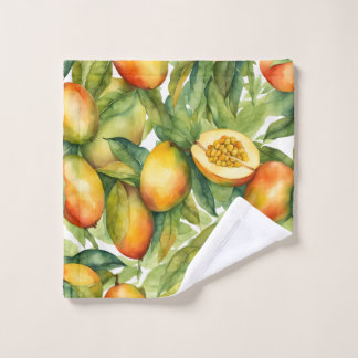 Frutas y hojas de mango