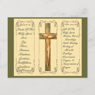 Frutas Y Regalos De La Tarjeta Post Del Espíritu S