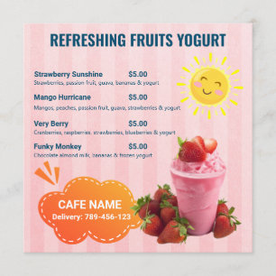 Frutas Yogurt Bebe Menú plano