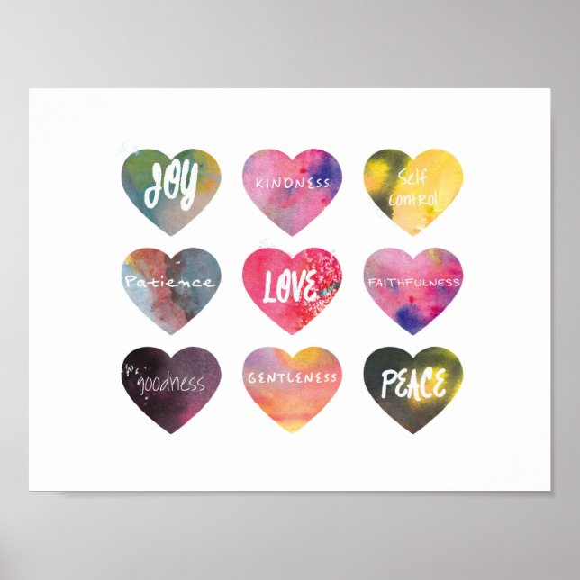 Fruto del arte de la pared Poster de las Escritura (Frente)