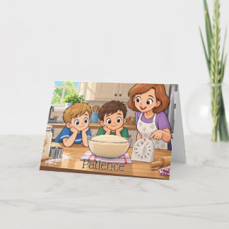 Fruto del Espíritu: Tarjeta infantil de paciencia