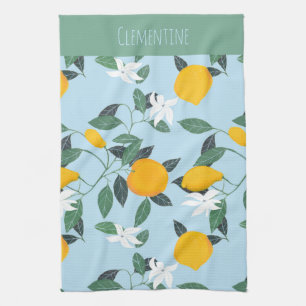 Fruto naranja vintage toalla de cocina italiana