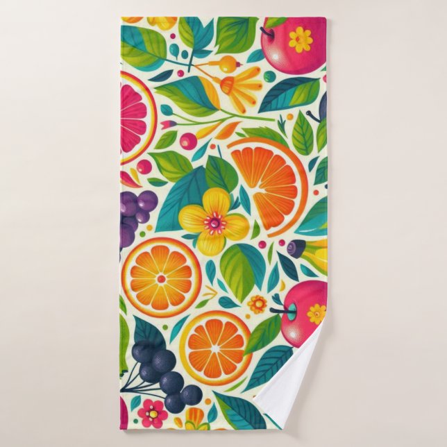 Frutos coloridos (Toalla de baño)