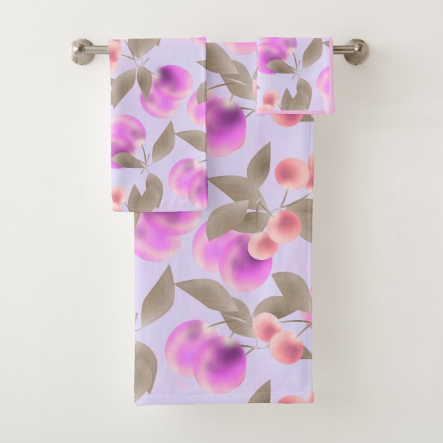 Frutos de ciruela sin foco moras púrpura cereza p (In situ)