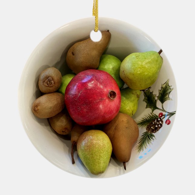 Frutos de invierno - Ornamento cerámico (Atrás)