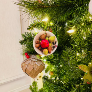 Frutos de invierno - Ornamento cerámico