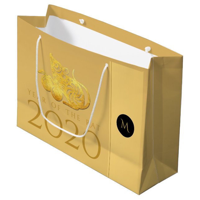 Frutos del Año de la Rata 2020 Bolsa elegante Mono (Angulo Anverso)