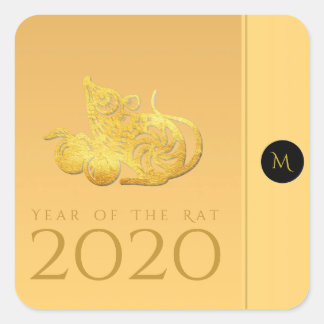 Frutos del Año de la Rata 2020 Pegatina elegante d