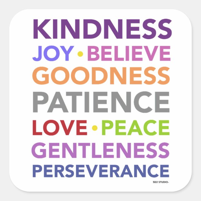 Frutos del Pegatina espiritual (Anverso)