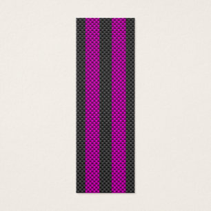 Fuchsia Pink Racing Stripes in Carbon Fiber Style