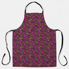 Fucsia | Delantal de margaritas danzantes de acuar
