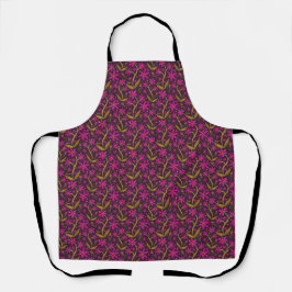Fucsia | Delantal de margaritas danzantes de acuar