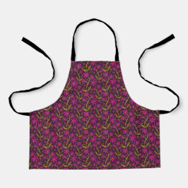 Fucsia | Delantal para niños con margaritas de acu