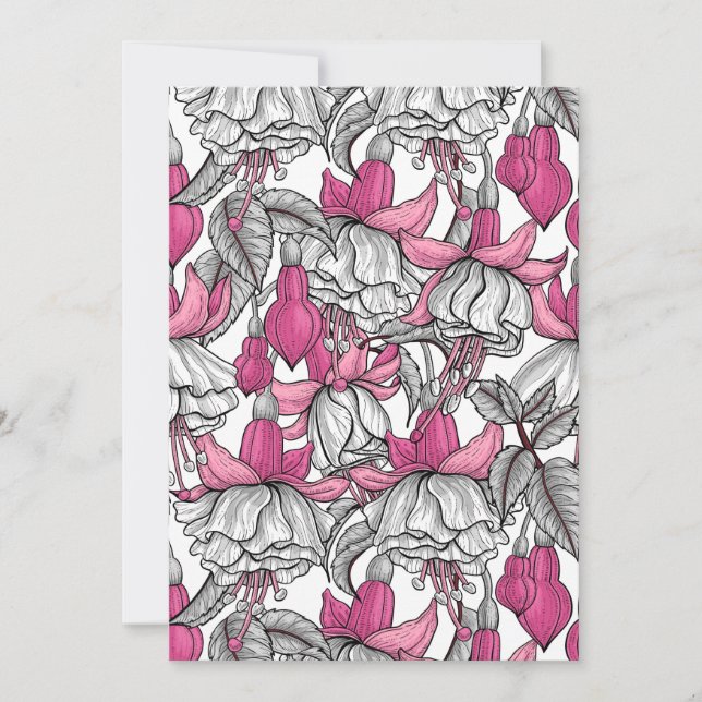 Fucsia en blanco y rosa (Anverso)